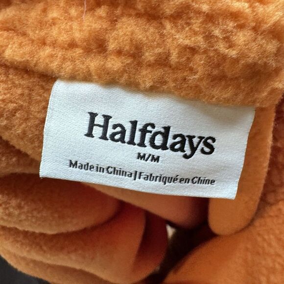 Halfdays Pieper Fleece Jacket Sunset Orange Size M NWT $189 - Picture 6 of 9